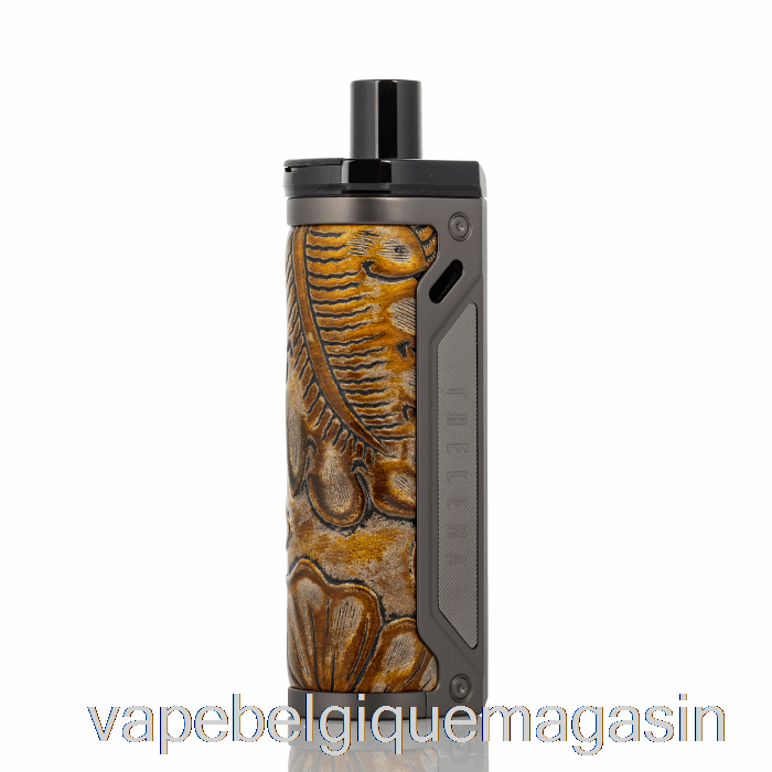 Vape Belgique Perdu Vape Thelema 80w Pod Mod Kit Gunmetal / Cuir Ukiran